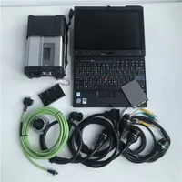 MB Star C5 Diagnosis SD Connect Diagnostic System Compact 5 Multiplexer Diagnose with cables + soft-ware SSD 2020.06 laptop X200T