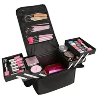 Sacos de mala de maquiagem profissional bolsa de lona portátil caixa de ferramentas de viagem bolsa de ferramentas de armazenamento de cosméticos bolsa de mulheres caixa de bagagem à prova d 'água