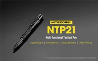 Nitecore NTP21 Tactical Pen Multi-Functional Defense Pen Aluminiumlegering med volfram stålhuvud för glasbrytare som skriver självförsvar