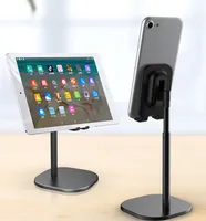 아이 패드 에어컨, 미니 iPhone11 데스크탑 태블릿 홀더 높이는 168mm 알루미늄 조정 가능한 스탠드 핸즈프리 이동 전화 정제 브라켓