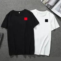2020 New Mens T Shirt European American Populära Små Röda Hjärta Utskrift T-shirt Män Kvinnor Par T-shirt