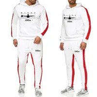 Mens Jogging Suits Pullover Sweatshirts Sweatpants Sport Tracksuit Male Sportswear Hoody Sweater Trainer Running Two Piece Set