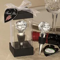 Stopper Gift Wedding Favor Wedding Souvenirs Gift Crystal Ball Elegant Red Wine Bottle Stoppers Party Souvenir Bar Tool