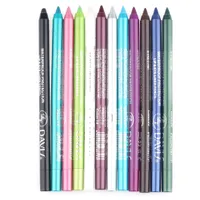 12 stks / zak Waterdichte Langdurige Eyeliner Pencil Pigment White Color Eye Liner Pen Make-up Tools