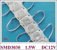 1.5W LEDモジュールランプ照明ボックス用レンズ付きDC12V 45mm x 30mmビーム角度垂直方向に15度および水平45度