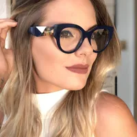 도매 선글라스 여성 투명 안경 광학 프레임 빈티지 아이웨어 패션 태양 안경 여성 선글라스 UV400