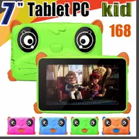 168 NEW Kids Brand Tablet PC 7" 7 inch Quad Core children tablet Android 4.4 Allwinner A33 google player 512MB RAM 8GB ROM EBOOK MID