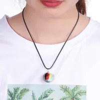 Traum Sternenhimmel Halskette doppelseitige Glaskugel-Anhänger Zeit Stein Universum Handgemachte Anpassbare Stern-Halskette für Frauen-Schmucksache-Geschenk-Z