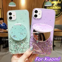 Glitter Starry Mirror Cell Phone Cases Xiaomi MI 9 10 CC9e CC9 Copertura TPU per Redmi Nota 9S 8 7 6 5 8T 9Pro Max K20 K30 Pro