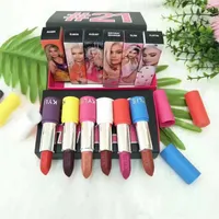 2018 New Style Matte Lipstick Set The Birthday Collection Lip Gloss Set 6 Colors Rumor Rager August Glam Birthday Good Item