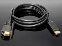 Горячий новый DisplayPort To VGA кабель DP до кабеля VGA 1 .8 M 1080P адаптер для компьютерного телевидения проектор DRV Бесплатная доставка