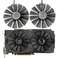 Дешевый компьютерный офис S Охлаждает новый 95 -мм PLD10010S12H COOLER FAN ASUS ROG STRIX DUAL 470 570 для AMD 470 RX570 Gaming VI ...