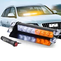 8 LED voor Auto Dash Strobe Flash Lights Blue / Red Emergency Police Flash Lights Warning Lamp LED Light