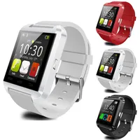 Oryginalny U8 Inteligentny Zegarek Bluetooth Elektroniczny Smart Wristwatch do Apple IOS iO iPhone Android Smart Phone Watch Wearable Device Bransoletki Sport
