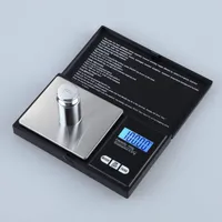 Mini Pocket Digital Scale 0.01 x 200g Silvermynt Guld Smycken Vägbalans LCD Electronic Digital Smycken Skala Balans