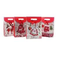 Groothandel Christmas Kraft Paper Candy Gift Wrap Box voor kinderen Kids Xmas Tree Party Feestelijke decoratie benodigdheden
