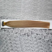 Cabelo Virgem Brasileiro 100g Remy micro contas extensões de cabelo em nano anel links cabelo humano em linha reta 100 peças