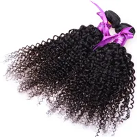 Indian Curly Virgin Hair 7A Jerry Kinky Curly Virgin Hair Brazilian Virgin Hair Tight Curly Weave 3 or 4 pieces Cheap Human Bundles