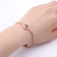 Ich liebe dich 100 Sprache Armbänder Hübsch König Königin Liebhaber Bangle Romantischer Schmuck Valentinstag Memory Armband Römisches Kristall Armband