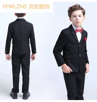 popular two buttons notch lapel kid complete designer handsome boy wedding suit boys attire custommade jacketpantstievest a46