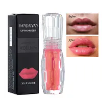 Naturalny Mint Lip Plumper Gloss Volume 3D Maksymaliza Lipgloss Nawilżający Hydrating Crystal Jelly Color Toot Lips Makeup Haidaiyan