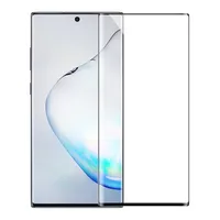 Full täckglas för Samsung S21 S21 Plus S21 Ultra 3D kantlim med fingeravtryck Lås upp låspackning