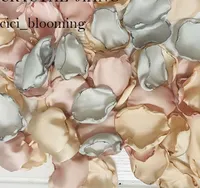 Abricot Sliver et des bonbons pétales de couleur pour les mariages doux de fille de fleur de pétales de rose Baby Showers 100 pièces / Lot