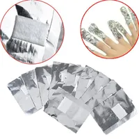 100set Lot Aluminium Foil Nail Art Nail Soak Off rimozione acrilico del polacco del gel avvolge Makeup Remover del chiodo Carel DHL