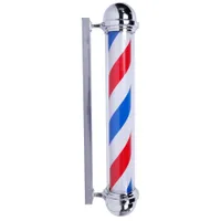 US-Stock-LED-Beleuchtung Barber Shop Sign Rot Weiß Blau Pole Light 36" Haircut Barber Shop Rotating-Zeichen LED-Licht US-Stecker