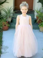 Elegante Kids Sequin Flower Girls Dress Kids Pageant Party Gown Prom Prinses Formele Denken Meisjes Jurk