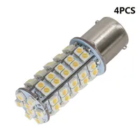4PCS Warm White 1156 BA15S LED 68-SMD Light bulbs Turn Signal RV Camper 1141 1003