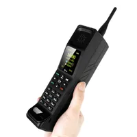 Robust klassisk retro mobiltelefon kr999 stort batteri 4500mAh Powe Bank Telefon Vibration ficklampa FM Radio Ancient Dual Sim Cellphone