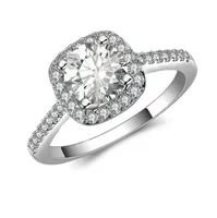 Klassieke Cubic Zirconia Ringen Mode Vrouwelijke Bruiloft Jewerly Voorstel Ring Valentijnsdag Sieraden Geschenken Hight Quality Hot Sale