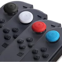 Silikon Parmak Çubuk Nintendo Anahtarı NS Joy-Con / Switch Lite Kontrolör Joystick Sapları Oyun Aksesuarları Jel Muhafızlar Caps