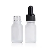 Gratis frakt varm försäljning 10ml glas parfymflaskor Eliquid flaska frostat glas droppflaska för kosmetisk förpackning