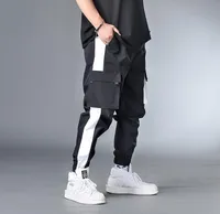 Pantaloni da uomo 7XL 6XL XXXXL Uomo Belt Hip Hop Belt Cargo Man Patchwork Compagni Streetwear Joggers Harem