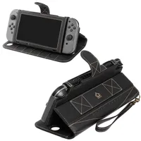 Copertura di viaggio Custodia PU cuoio di vibrazione Protect per Nintendo interruttore di caso, con 10 carte Holeders funzione del basamento