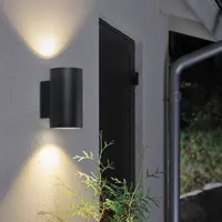 RW224ホームウォールライト屋外ポーチライトLEDランプ厚いアルミニウムハウジング防水ファサード照明の廊下のフロントドアシリンダー