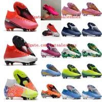 2021 Мужские футбольные ботинки Mercurial Superfly 7 CLEATS VP XIII ELITE NJR CR7 FG Футбольные ботинки Tacos De Futbol