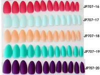 Sahte Çiviler 24 ADET Ayrılabilir Mat Renkli Yanlış Nail İpuçları Tırnak Uzatma Manikür DIY için DIY Fake Yanlış Nails