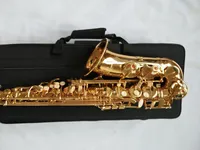Helt ny Yanagisawa A-992 Alto saxofon guldlack sax professionella musikinstrument med munstycke, fall