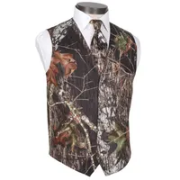 2022 New V Neck Camo Men Wedding Vests Outerwear Groom Vest Realtree Spring Camouflage Slim Fit Mens Vests