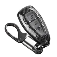 Accessori fibra del carbonio dell'automobile Remote Key Case Fob Shell della copertura per Ford / Fo-cus / Fiesta / Kuga / C-Max