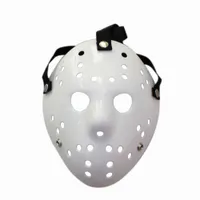 Black Friday Jason Voorhees Freddy Festival Festival Party Full Face Mask White White PVC para Halloween Masks