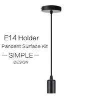E14 Ciondolo design semplice con supporto della lampada accessori di montaggio Kit Set Per E14 a vite lampadina