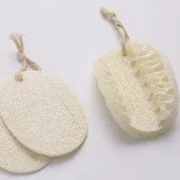 Loofah naturel avec cordes Loofah naturel éponge de bain douche corps exfoliant tampons épurateur avec corde de coton suspendue