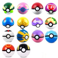 (Contient des sprites) 100pcs 15 Kings Ball Figurines ABS Anime Action Figurines Pokeball Jouets Super Master Ball jouets Pokeball Juguettes 7cm Jouet