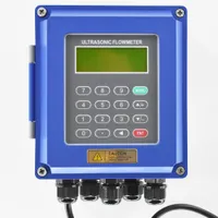 Ultrasone vloeistofstroommeter RS485 Modbus Nieuwe TUF-2000B Wandmontage Digitale Flowmeter DN50-700mm voor industriële controle