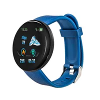 D18 Smart Watch Bluetoth Homens Mulheres Permitido Tracker Coração Frequente Tracke Smartwatch Pressão arterial Oxigênio Relógios Esportes para Android Celular PK D13 115 U8 DZ09