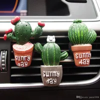 new arrival cactus shaped car outlet perfume clip car air conditioning outlet ornaments auto interior decoration carstyling